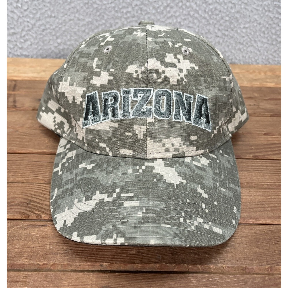 Arizona Hat Adult Digital Camouflage Ripstop Strap Back Camo Cap Outdoors Army